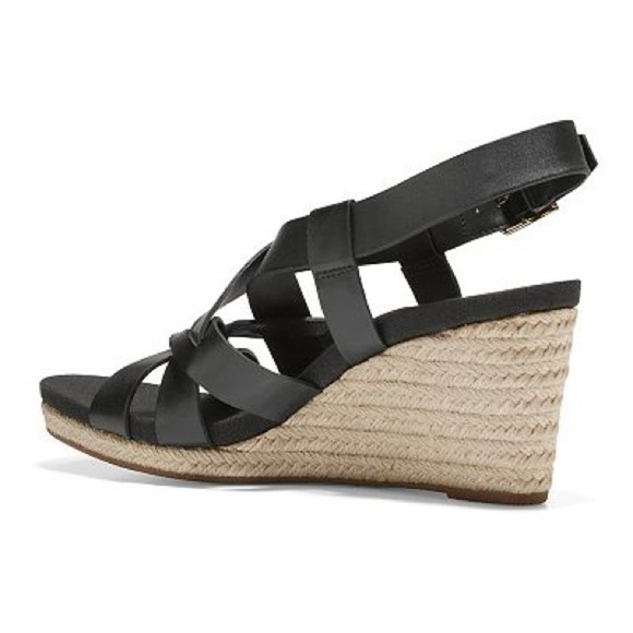 Cole Haan Crystal Women's Leather Wedge Sandals - Picture 3 of 15